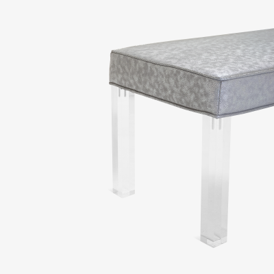  Montage Prism Bench in Sharkskin Motif Leather by Montage