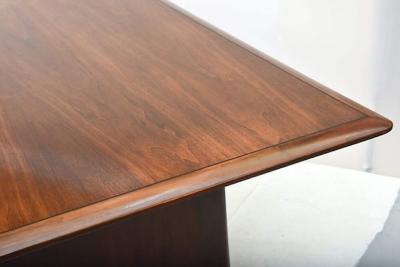  Monteverdi Young Fine American Modern Dark Walnut Executive Desk Custom Made by Monteverdi Young