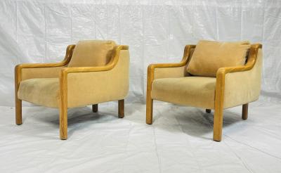  Monteverdi Young Pair of Mid Century Modern Lounge Chairs by Monteverdi Young Los Angeles 1977