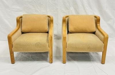 Monteverdi Young Pair of Mid Century Modern Lounge Chairs by Monteverdi Young Los Angeles 1977