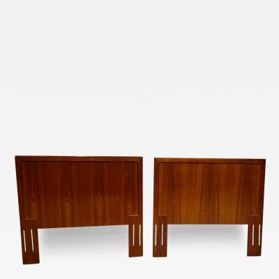  Moreddi 1975 Twin Teak Headboard Pair by Vinde Mobelfabrik Denmark