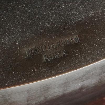 Morelli e Rinaldi Bronze figure of Augustus after Roman period original