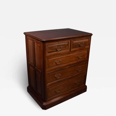  Morris Co Morris Co Arts Crafts Walnut Chest of Drawers with Finely Cast Handles