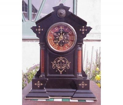 Morris Co Morris Co in the Style Of an Aesthetic Movement Gilt Marble Mantle Clock