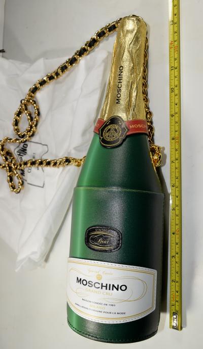  Moschino Champagne Bag Moschino Italy Trompe loeil