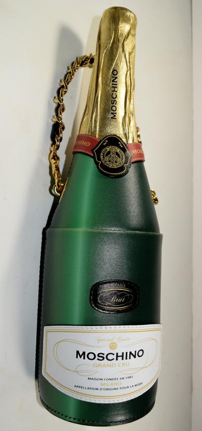  Moschino Champagne Bag Moschino Italy Trompe loeil