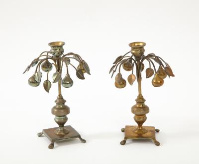  Mottahedeh Mottahedeh Silver Pear Tree Candlesticks