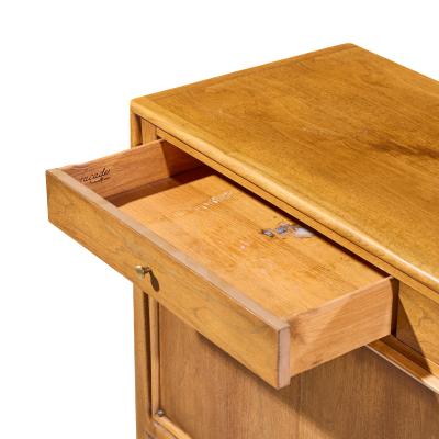  Mount Airy Furniture Company Mount Airy Facade Mid Century Walnut and Brass Credenza