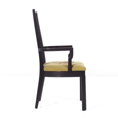  Mount Airy Furniture Company Mount Airy Janus Mid Century Captains Dining Chairs Pair