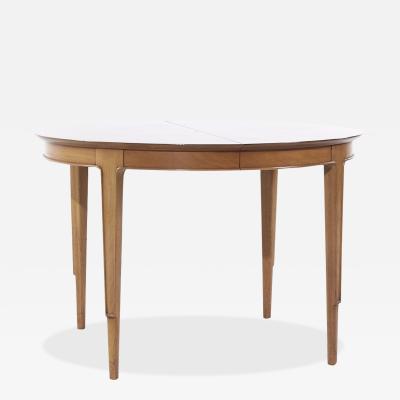  Mount Airy Furniture Company Mount Airy Janus Mid Century Walnut Expanding Dining Table with 2 Leaves