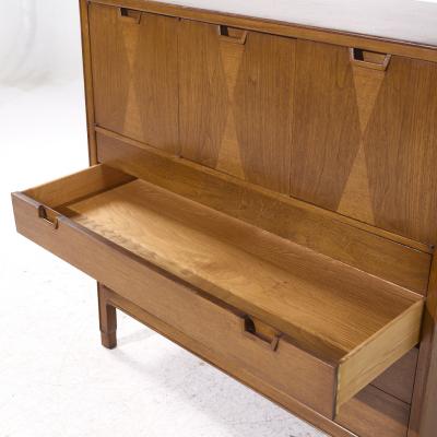  Mount Airy Furniture Company Mount Airy Janus Mid Century Walnut Gentlemans Chest Highboy Dresser