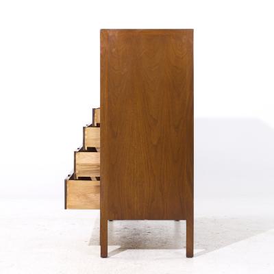 Mount Airy Furniture Company Mount Airy Janus Mid Century Walnut Gentlemans Chest Highboy Dresser