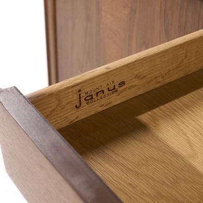  Mount Airy Furniture Company Mount Airy Janus Mid Century Walnut Lowboy Dresser