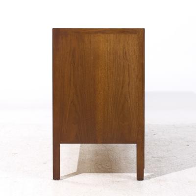  Mount Airy Furniture Company Mount Airy Janus Mid Century Walnut Lowboy Dresser