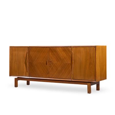  Mount Airy Furniture Company Mount Airy Style Mid Century Walnut Harlequin Credenza