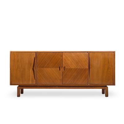  Mount Airy Furniture Company Mount Airy Style Mid Century Walnut Harlequin Credenza
