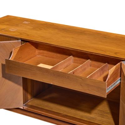  Mount Airy Furniture Company Mount Airy Style Mid Century Walnut Harlequin Credenza