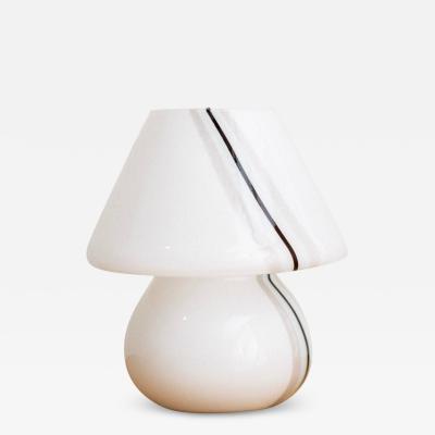  Murano 1970s Italian Murano Glass Mushroom Lamp