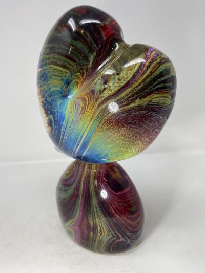  Murano Cuore Heart Sculture from Murano Italy