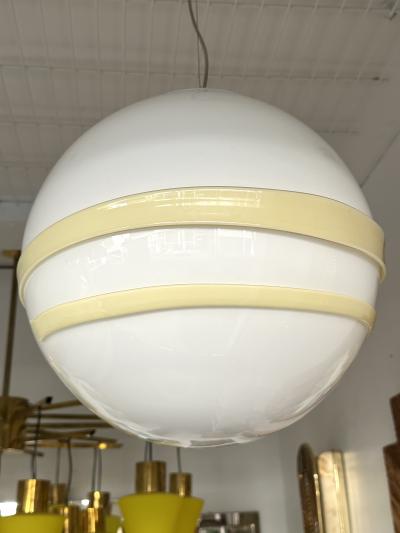  Murano Due Saturn Ball Murano Glass Pendant Lighting by Murano Due Italy 1990s
