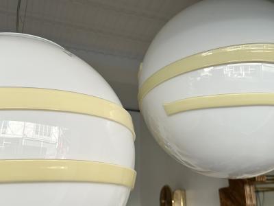  Murano Due Saturn Ball Murano Glass Pendant Lighting by Murano Due Italy 1990s