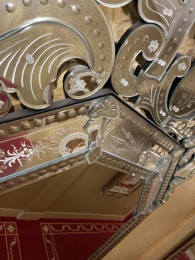  Murano Foyer Entryway Pier Mirror and Shelf Ensemble from Murano