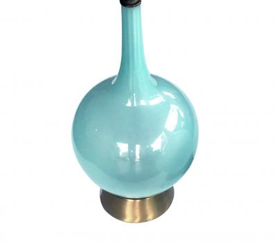  Murano Glass A Translucent Murano 1960s Pale blue Bottle form Lamp
