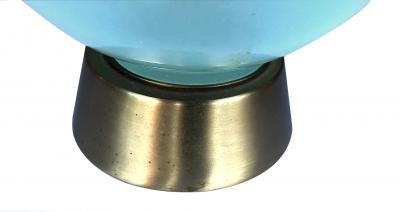  Murano Glass A Translucent Murano 1960s Pale blue Bottle form Lamp