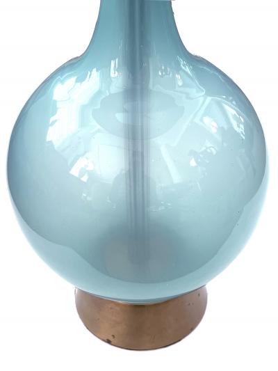  Murano Glass A Translucent Murano 1960s Pale blue Bottle form Lamp