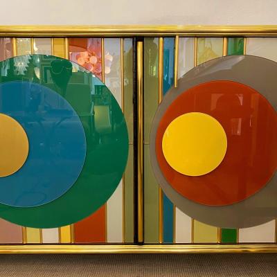  Murano Glass CIRCLES Murano glass sideboard