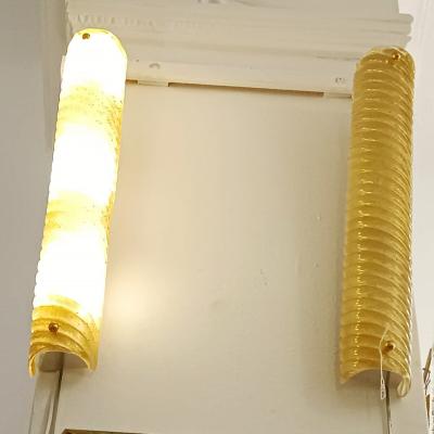  Murano Glass Gold Murano Glass Candy Cane Sconces