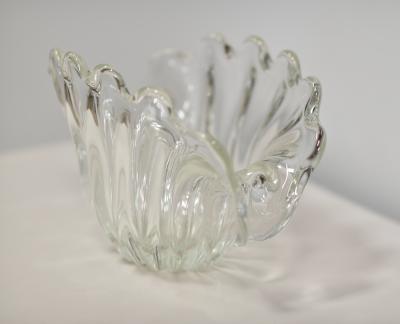  Murano Glass Hand Sculpted Shell Shape MURANO Glass Bowl