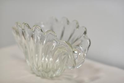  Murano Glass Hand Sculpted Shell Shape MURANO Glass Bowl