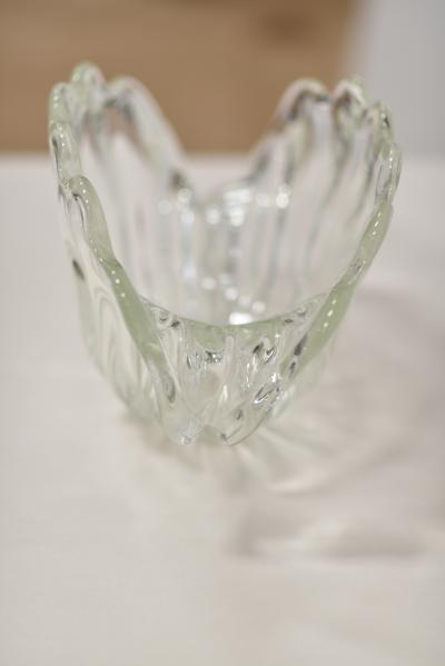  Murano Glass Hand Sculpted Shell Shape MURANO Glass Bowl