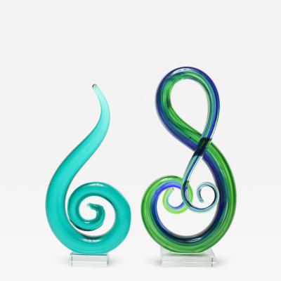  Murano Glass Murano Art Glass Sculptures 1980 Italy