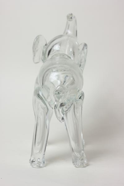  Murano Glass Murano Blown Glass Elephant Clear Art Glass Sculpture 1970 Italy