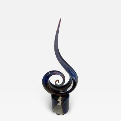  Murano Glass Nodo Curl Sculpture from Murano Italy