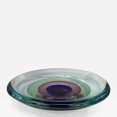  Murano Glass Piatto Sommerso Murano Glass Platter