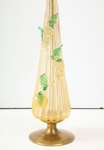  Murano Glass Sommerso 1960s Murano Glass Table Lamp