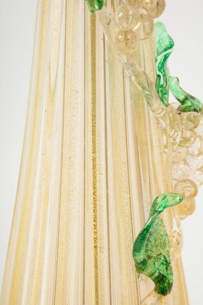  Murano Glass Sommerso 1960s Murano Glass Table Lamp