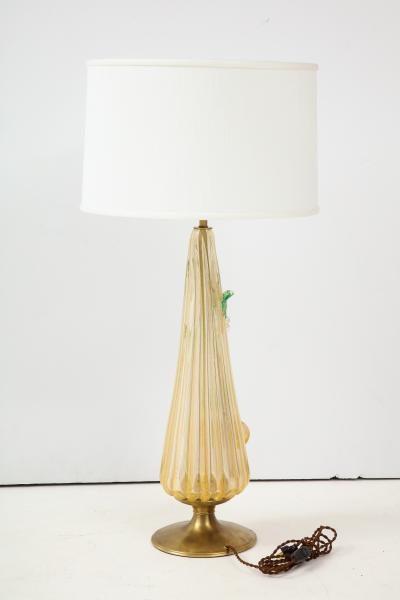  Murano Glass Sommerso 1960s Murano Glass Table Lamp