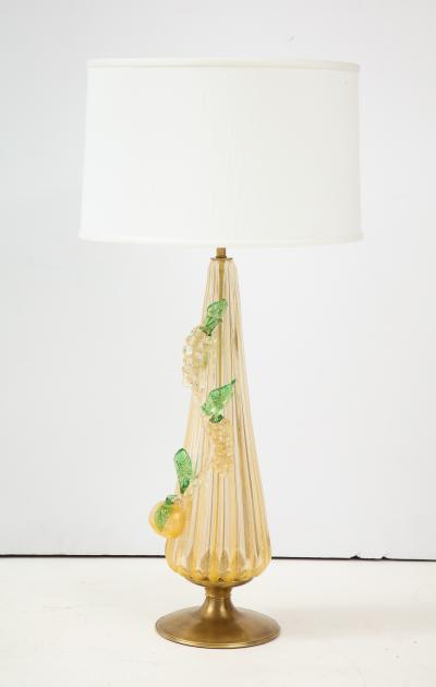  Murano Glass Sommerso 1960s Murano Glass Table Lamp