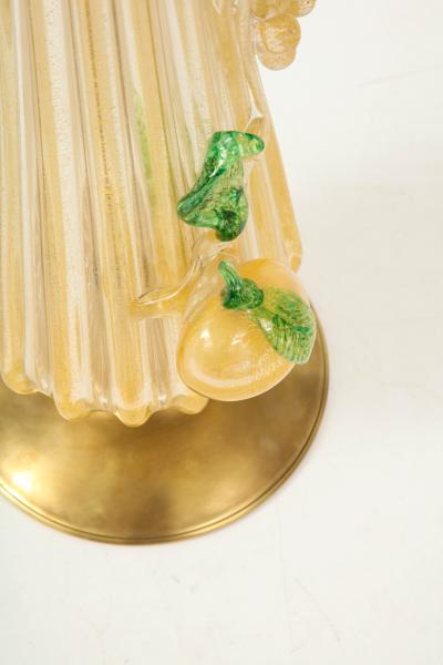  Murano Glass Sommerso 1960s Murano Glass Table Lamp