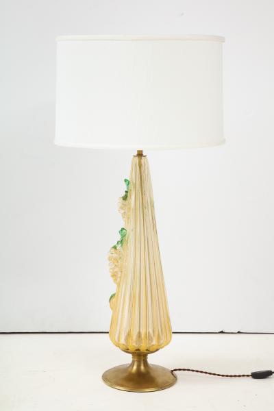  Murano Glass Sommerso 1960s Murano Glass Table Lamp