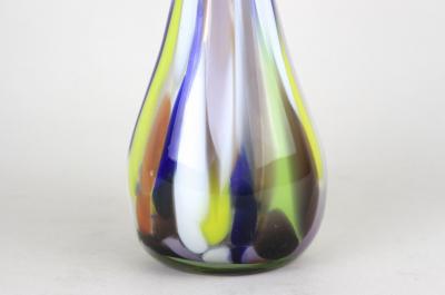  Murano Glass Sommerso 20th Century Multicolored Murano Glass Vase Italy ca 1970