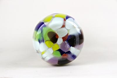  Murano Glass Sommerso 20th Century Multicolored Murano Glass Vase Italy ca 1970