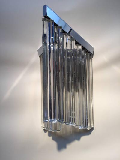  Murano Glass Sommerso Murano Glass Rod Sconces