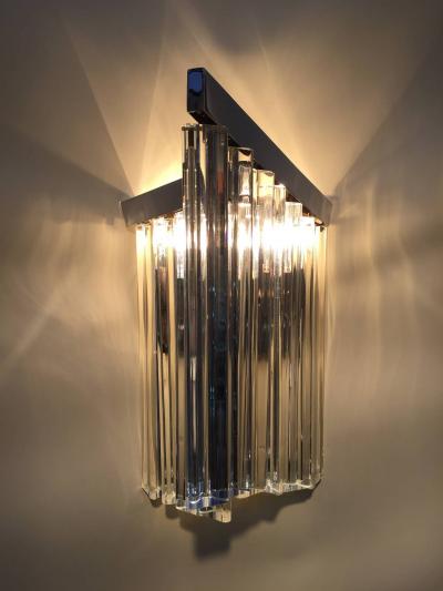  Murano Glass Sommerso Murano Glass Rod Sconces