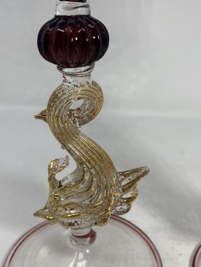  Murano Glass Stemware from Murano Italy