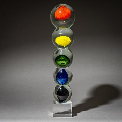  Murano Hand Blown Glass Art Object Murano Glass Italy 2nd Half 20th Century
